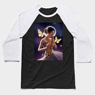 Harmony in the Celestial Skies Baseball T-Shirt